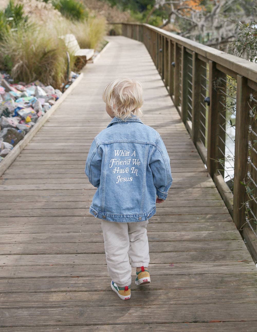 What a Friend in Jesus Kids Denim Jacket ***PREORDER***