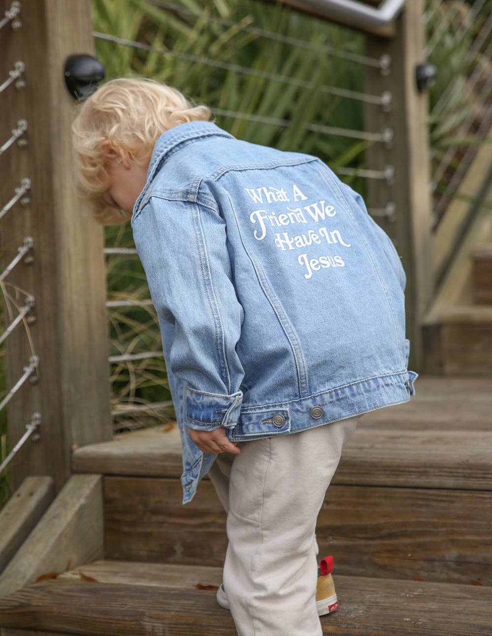 What a Friend in Jesus Kids Denim Jacket ***PREORDER***