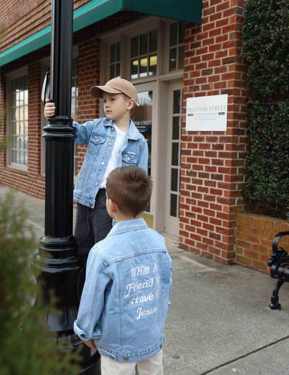 What a Friend in Jesus Kids Denim Jacket ***PREORDER***