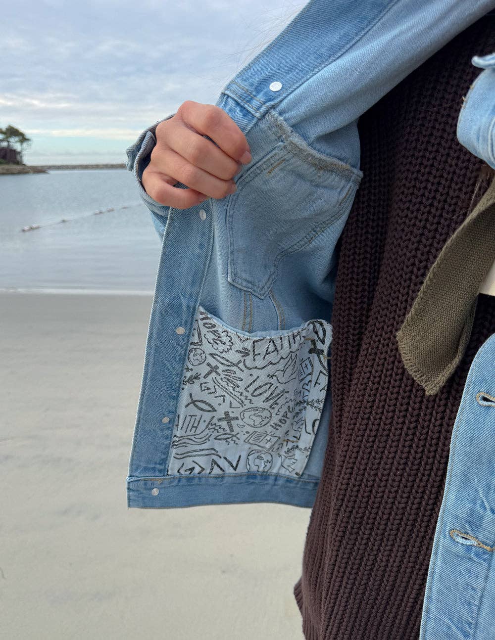 What a Friend In Jesus Denim Jacket ****PREORDER****