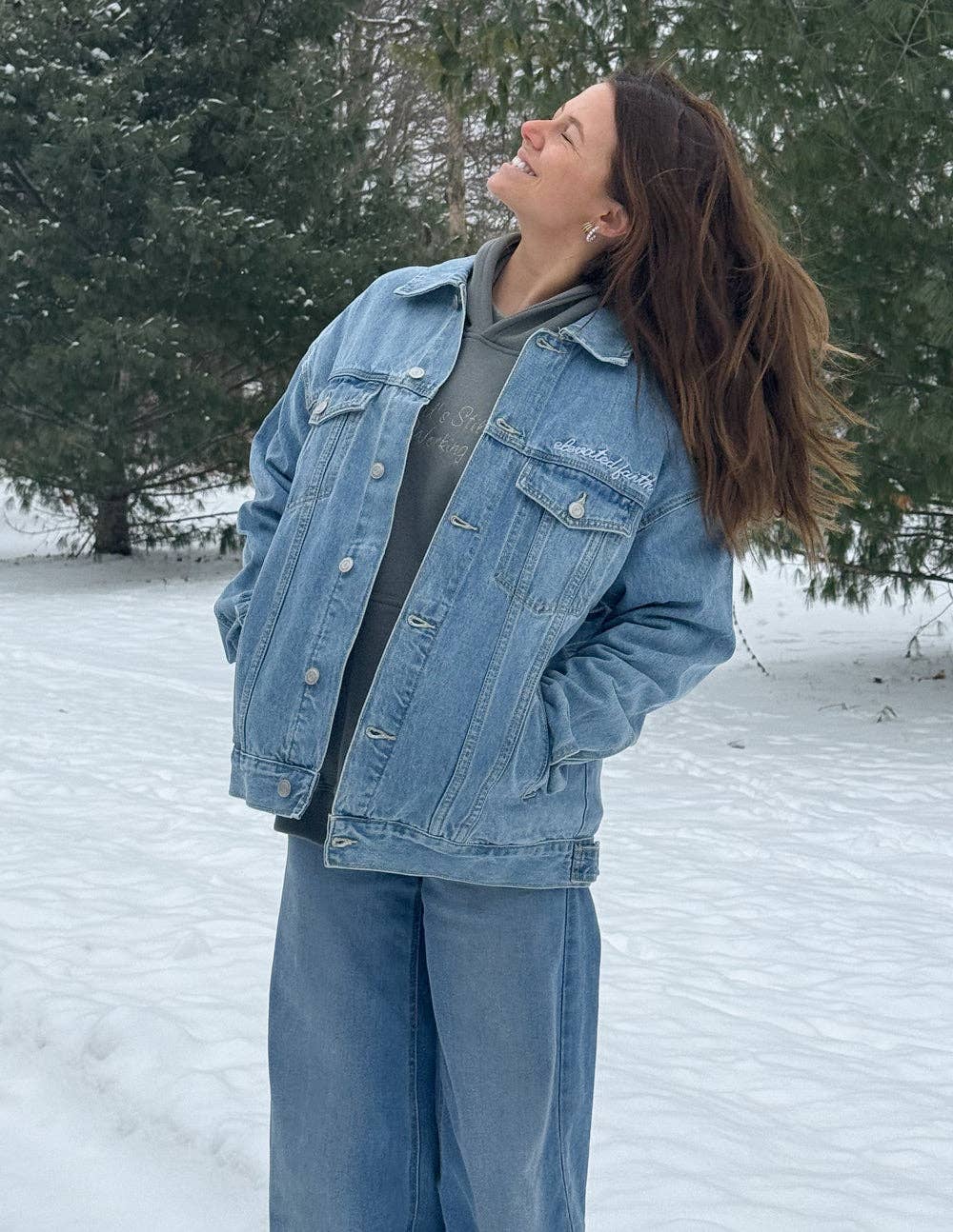 What a Friend In Jesus Denim Jacket ****PREORDER****