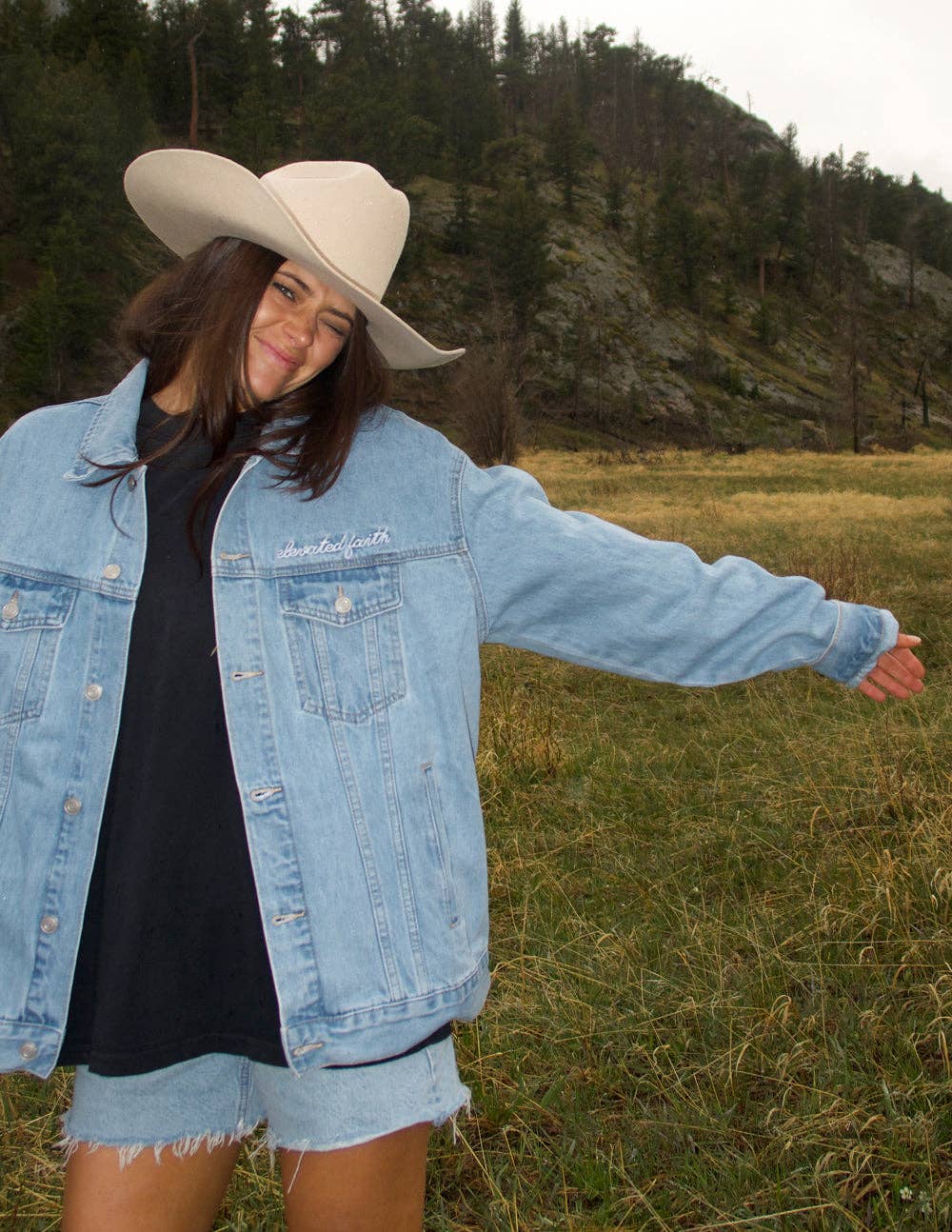 What a Friend In Jesus Denim Jacket ****PREORDER****