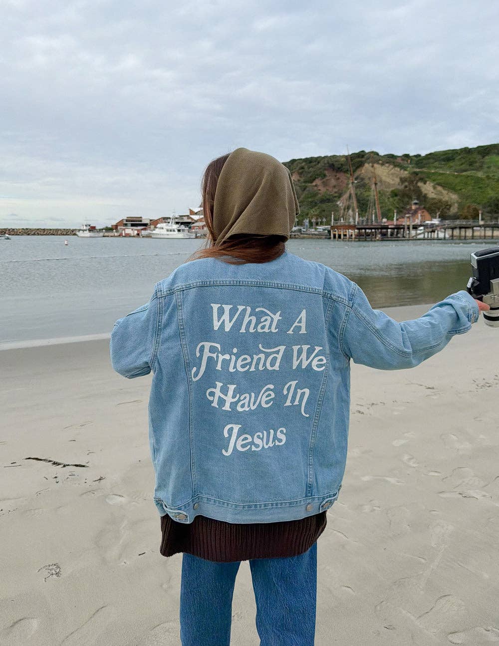 What a Friend In Jesus Denim Jacket ****PREORDER****