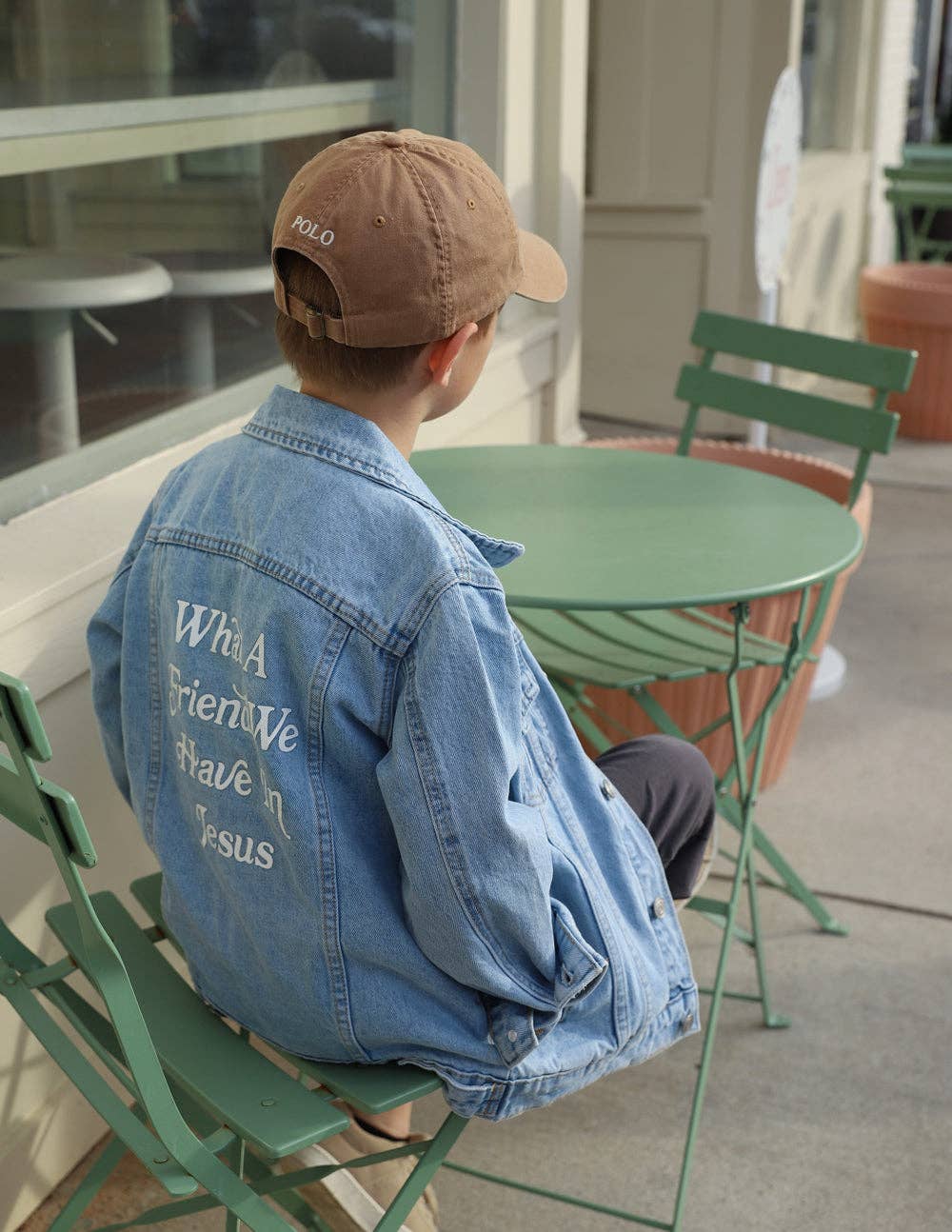 What a Friend in Jesus Kids Denim Jacket ***PREORDER***